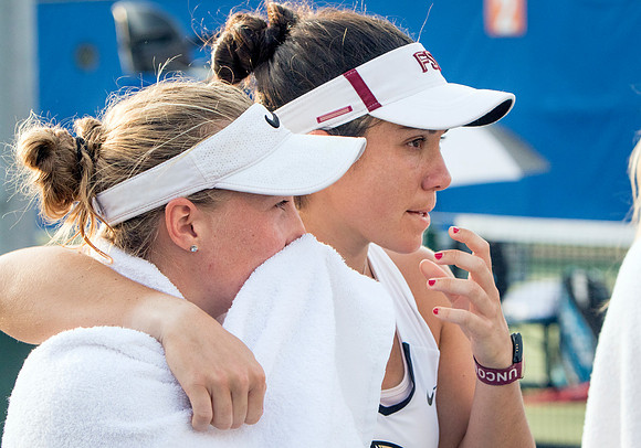 Carla Touly (L) and Gabriela Castaneda